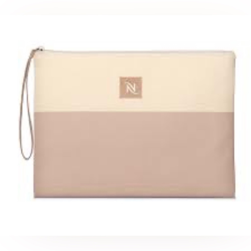 Nespresso Neutral Two-Tone Canvas Pouch